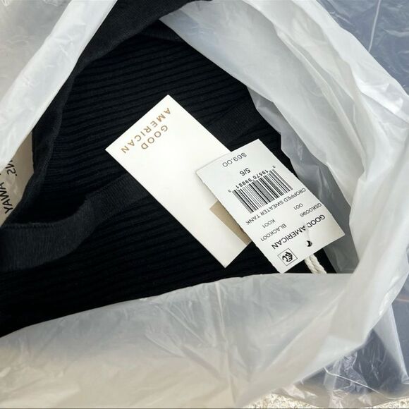 NWT Good American Crop Sweater Tank Top Shirt -5/6 ( 2XL / 3XL ) - Picture 4 of 5